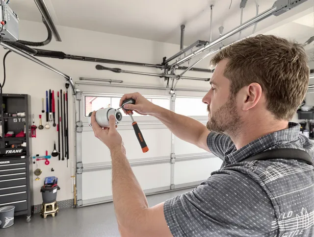 Garage door opener repair service by Pooler Garage Door Repair in Pooler