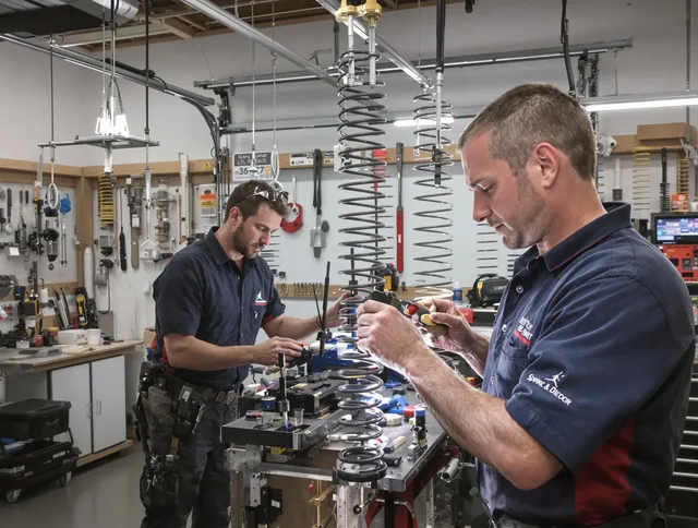 Garage door spring repair service by Pooler Garage Door Repair in Pooler